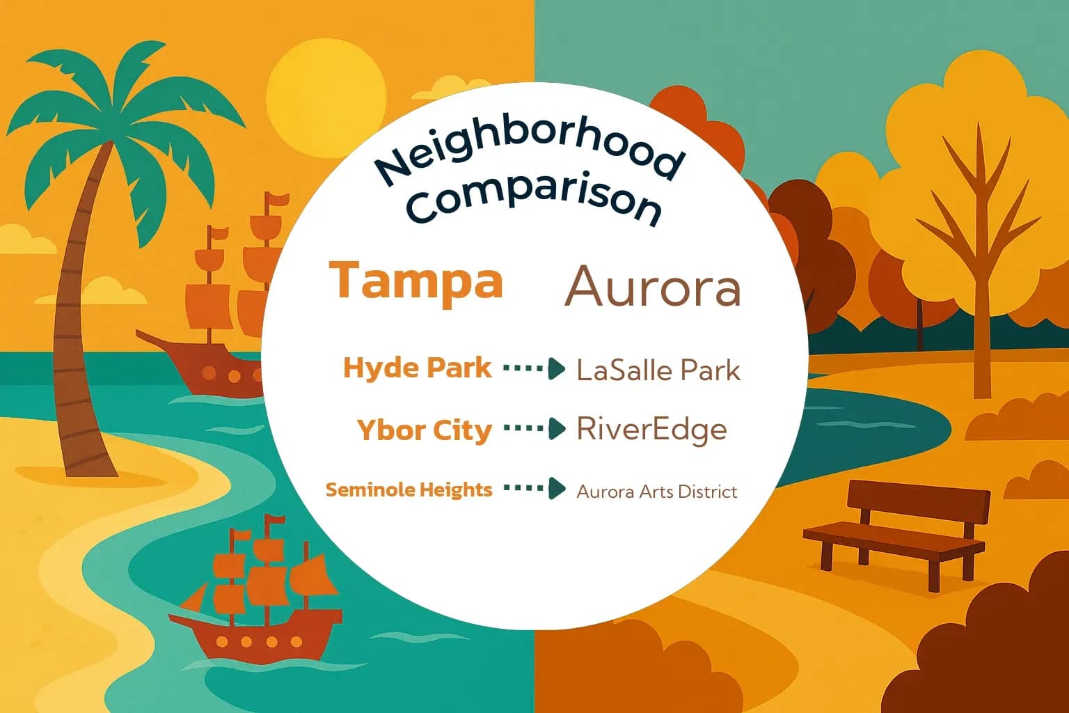 Tampa vs Aurora Neighborhood Comparison