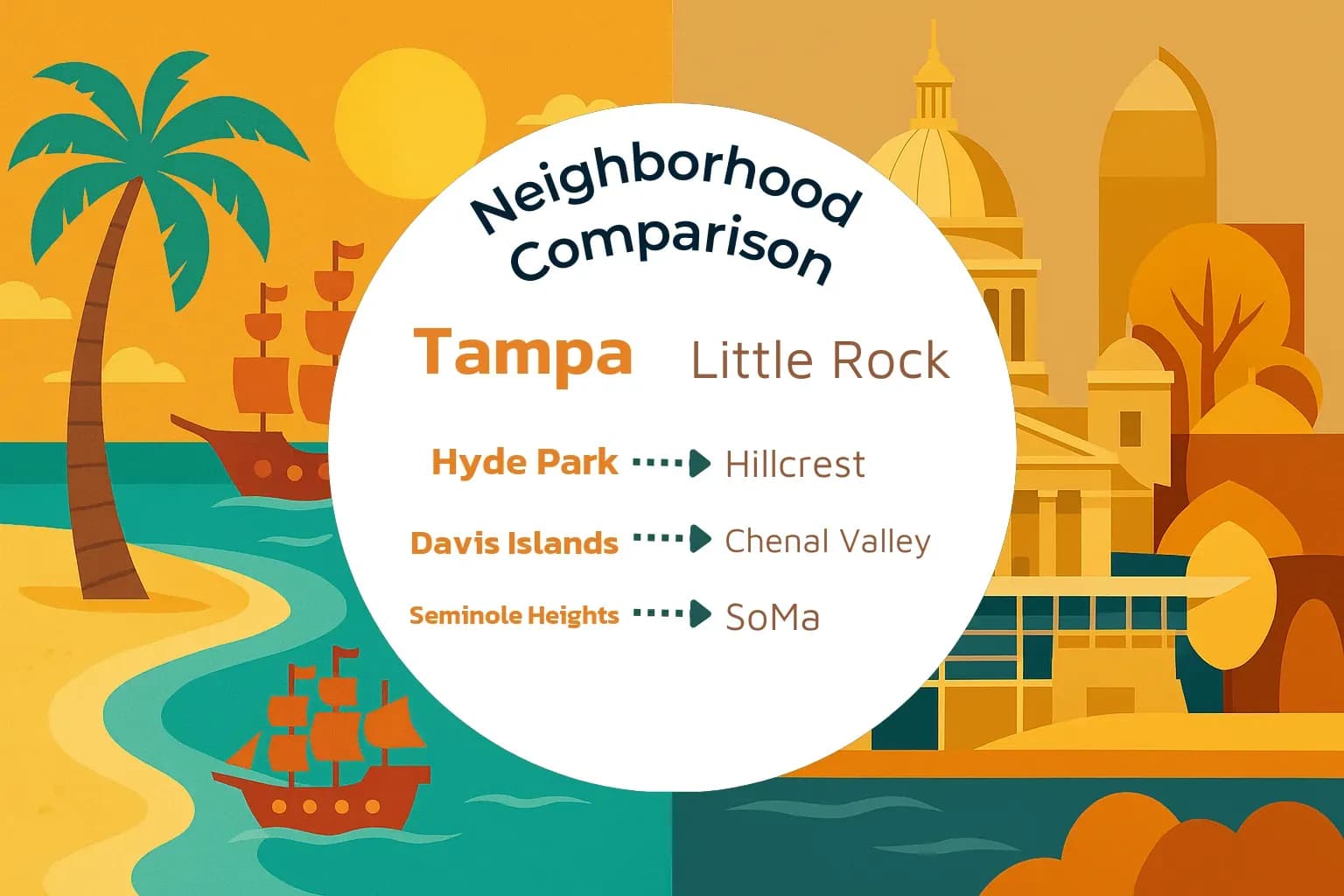 Tampa vs Little Rock Neighborhood Comparison