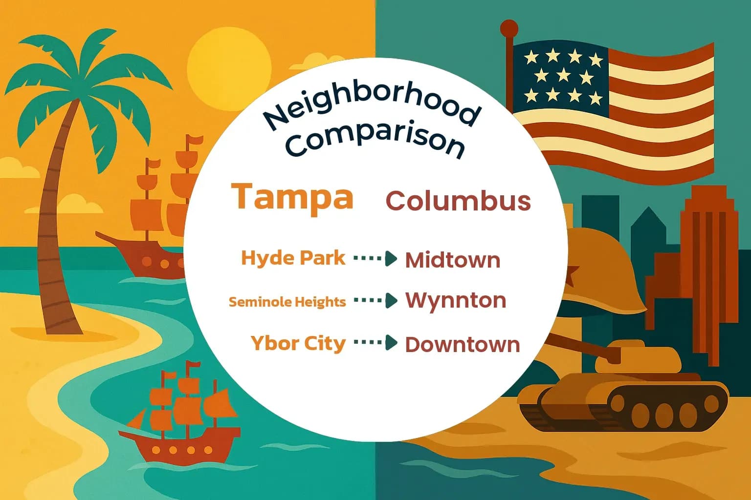 Tampa vs Columbus Neighborhood Comparison