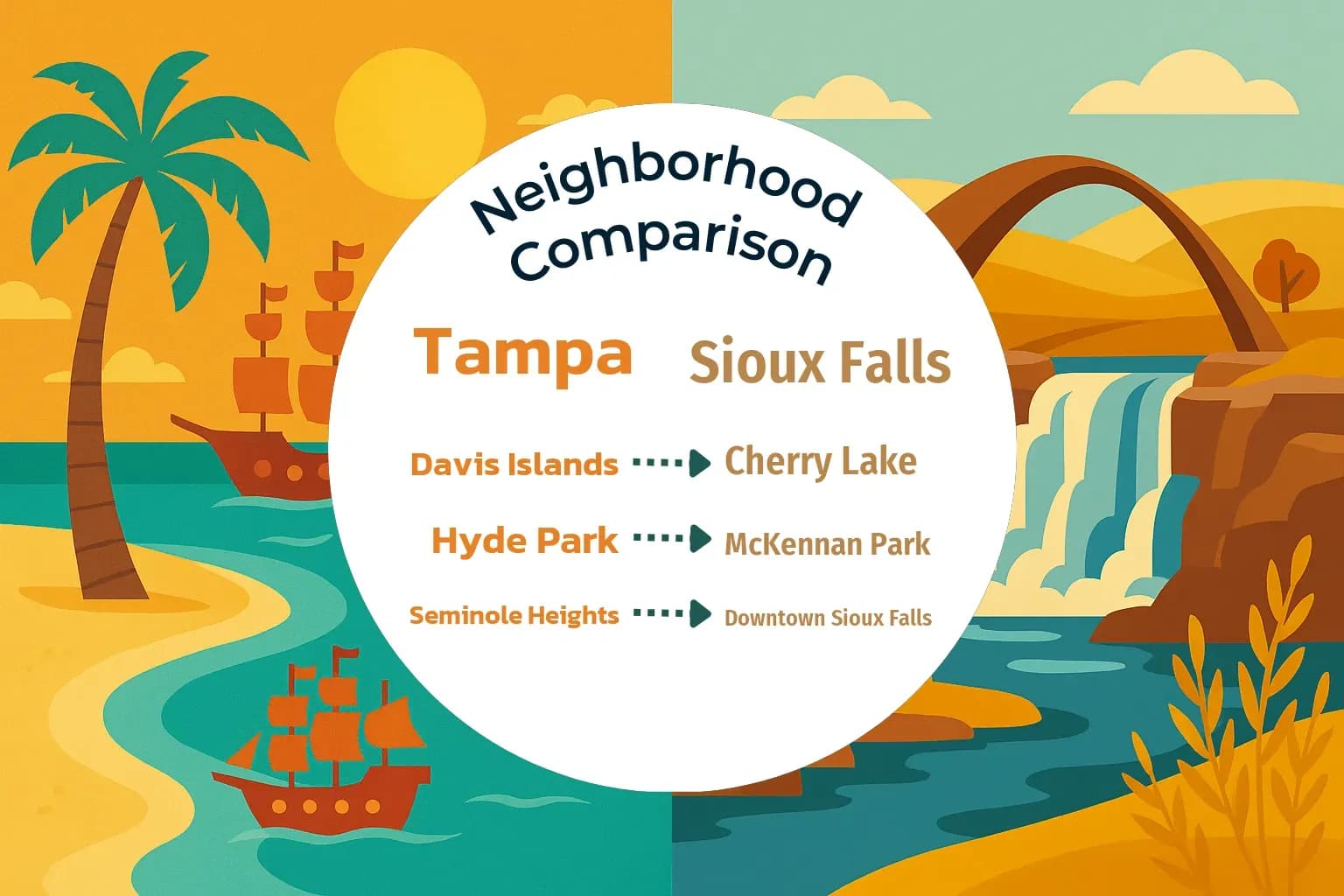 Tampa vs Sioux Falls Neighborhood Comparison