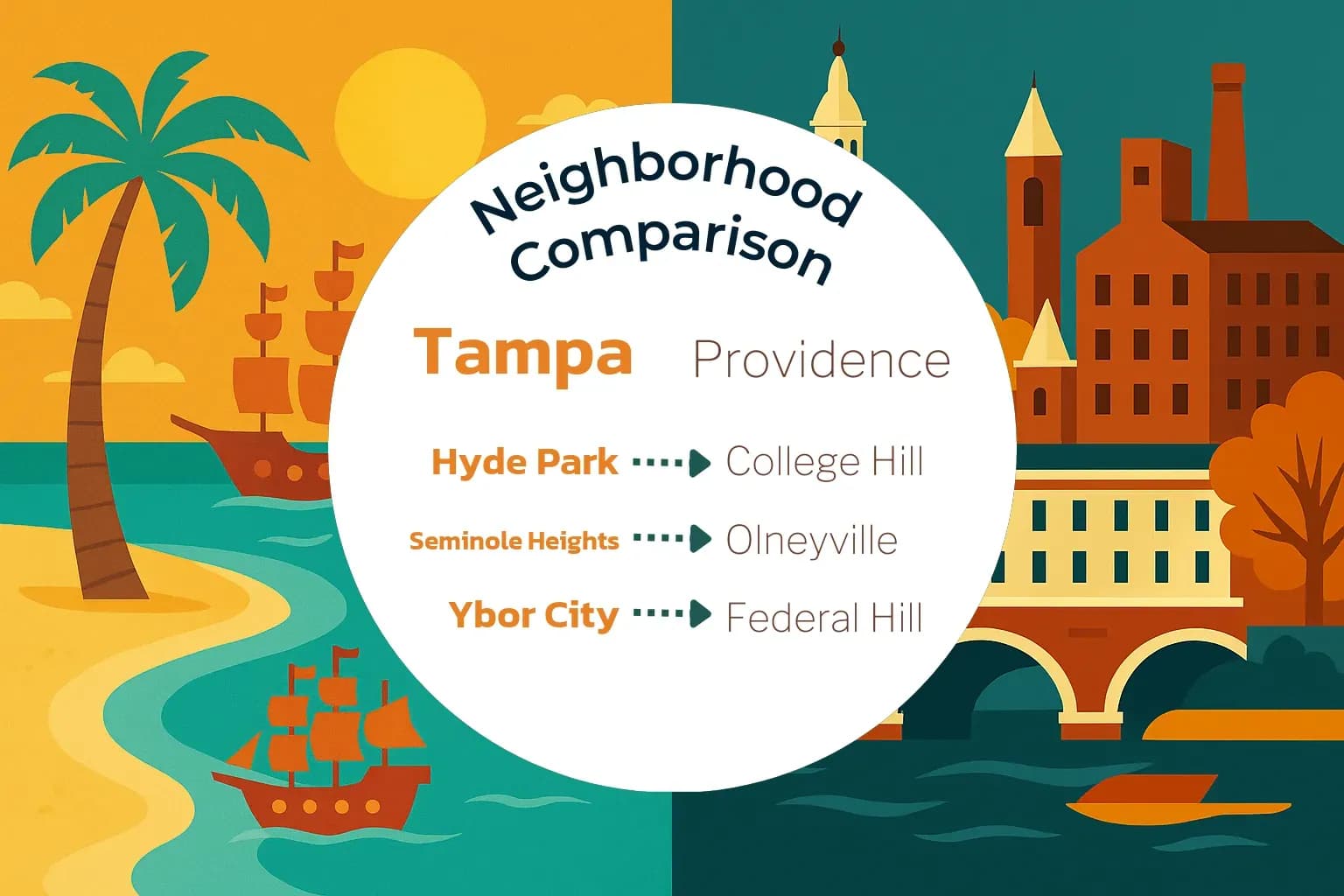 Tampa vs Providence Neighborhood Comparison