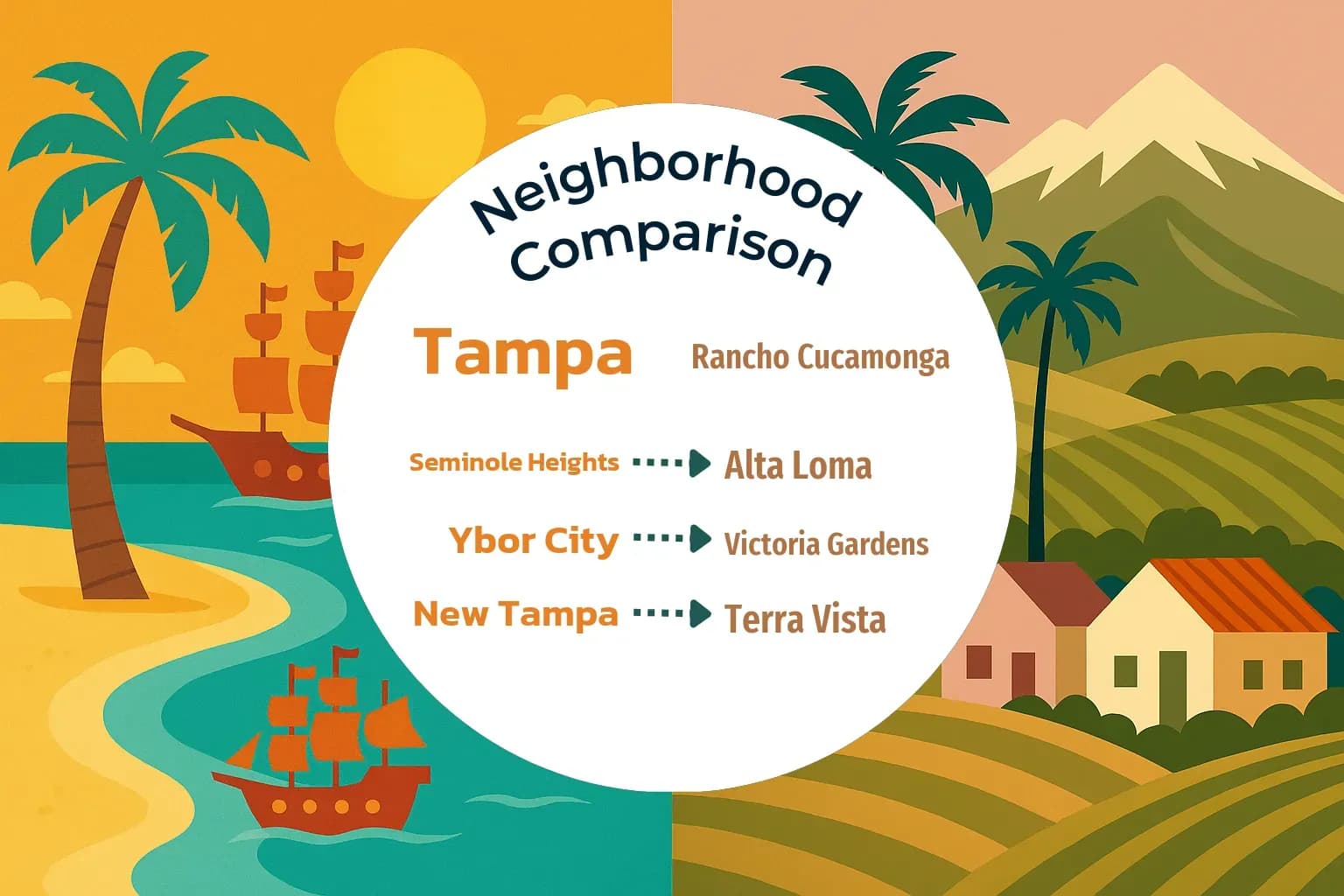 Tampa vs Rancho Cucamonga Neighborhood Comparison