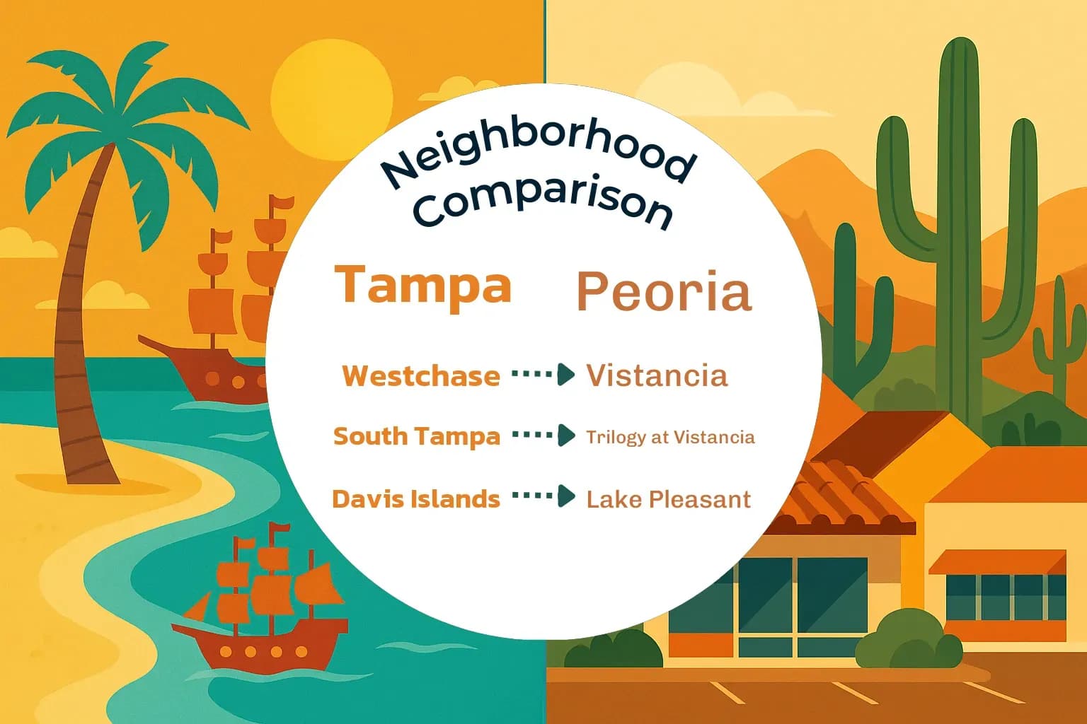 Tampa vs Peoria Neighborhood Comparison