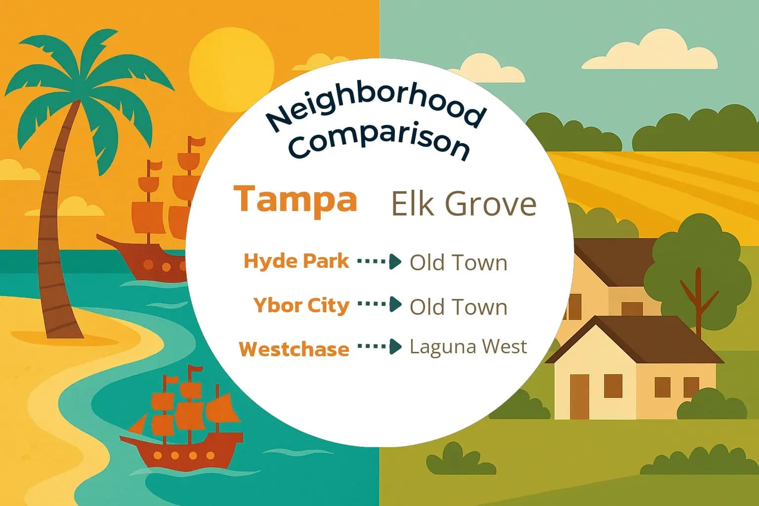 Tampa vs Elk Grove Neighborhood Comparison