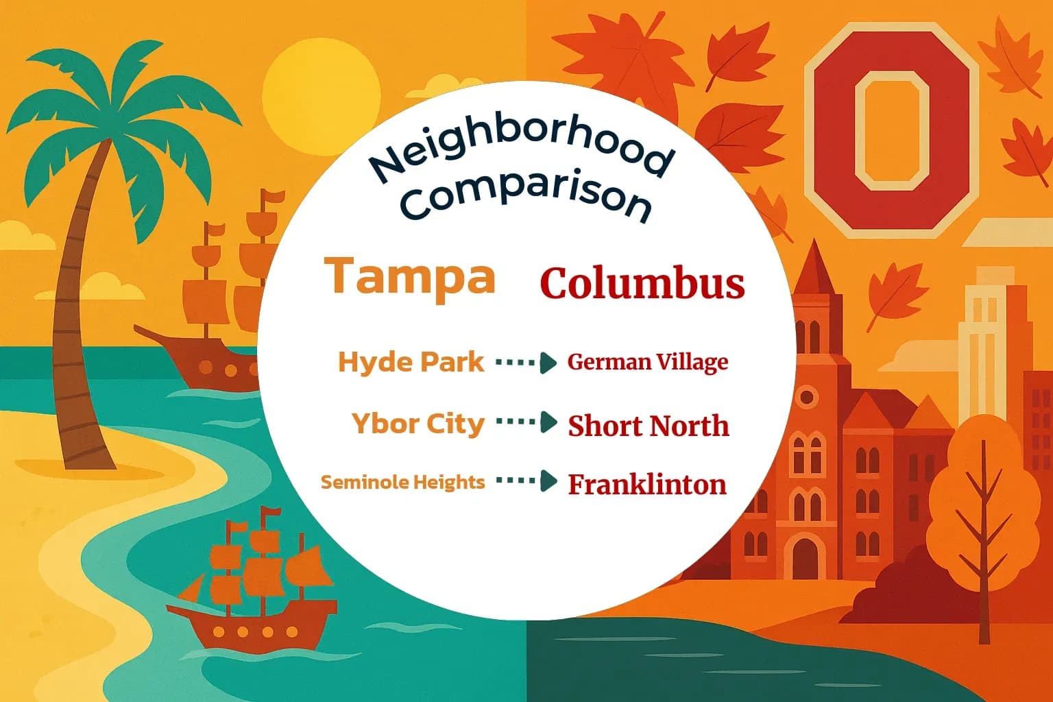 Tampa vs Columbus Neighborhood Comparison