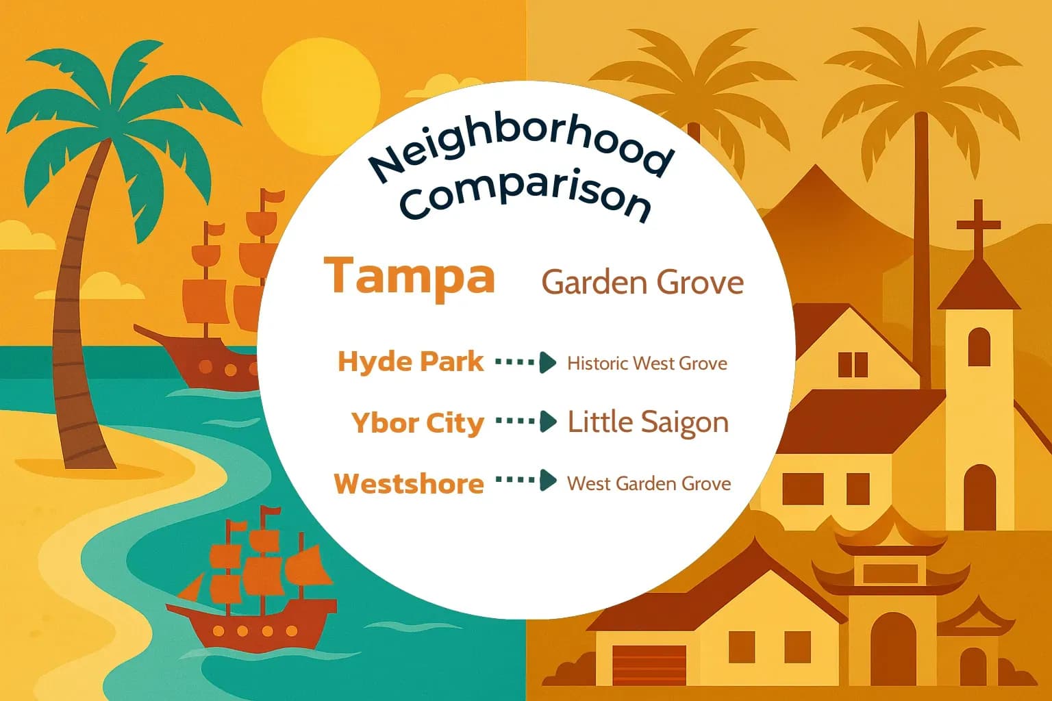 Tampa vs Garden Grove Neighborhood Comparison