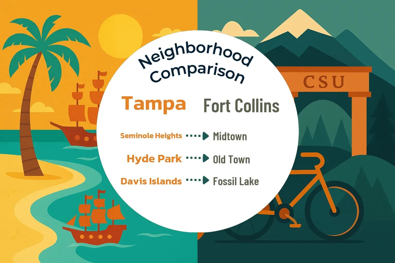 Tampa vs Fort Collins Neighborhood Comparison