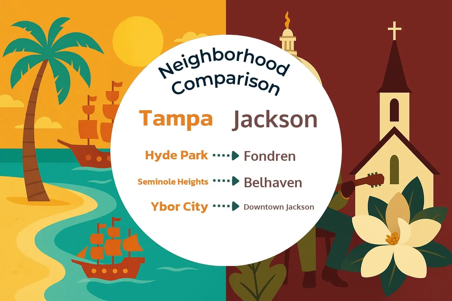 Tampa vs Jackson Neighborhood Comparison