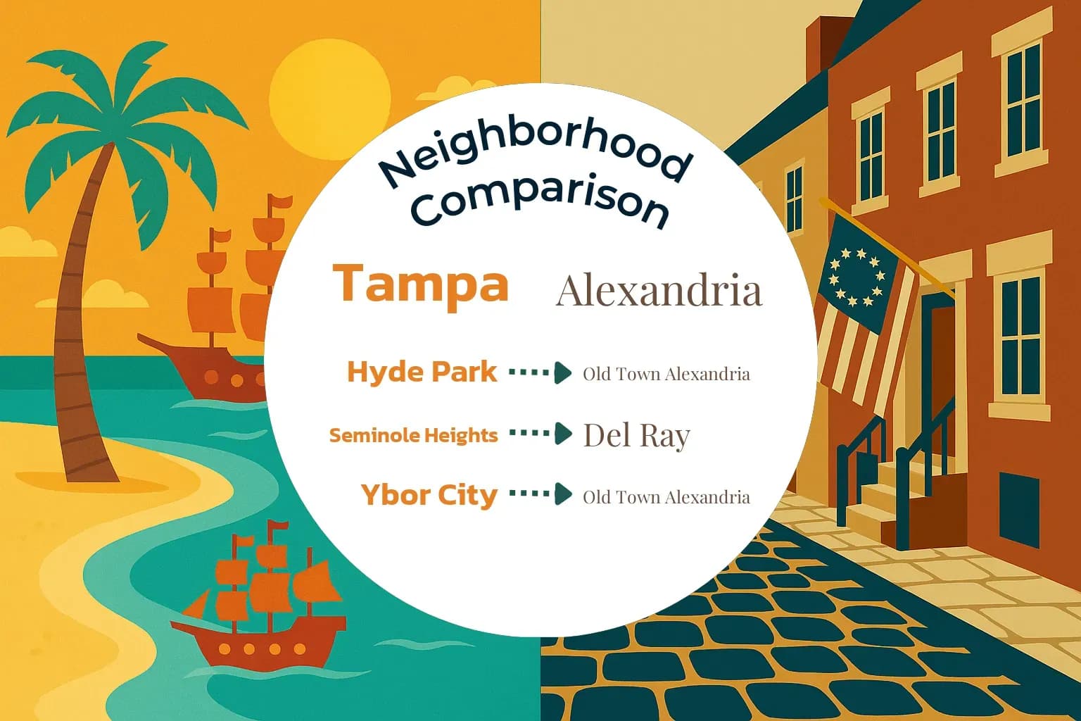Tampa vs Alexandria Neighborhood Comparison