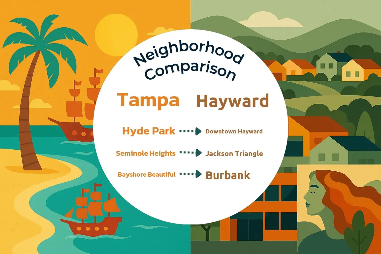 Tampa vs Hayward Neighborhood Comparison