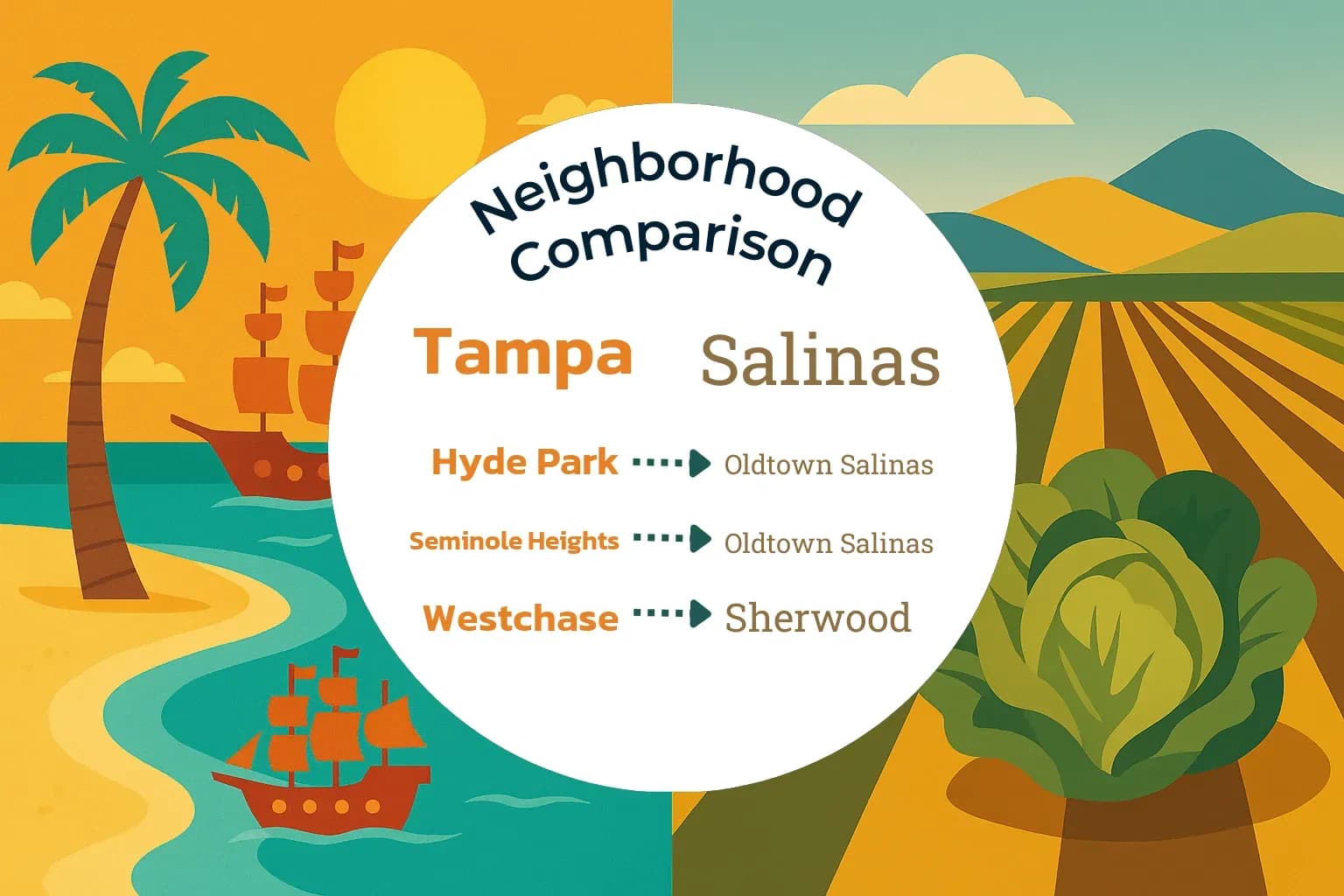 Tampa vs Salinas Neighborhood Comparison