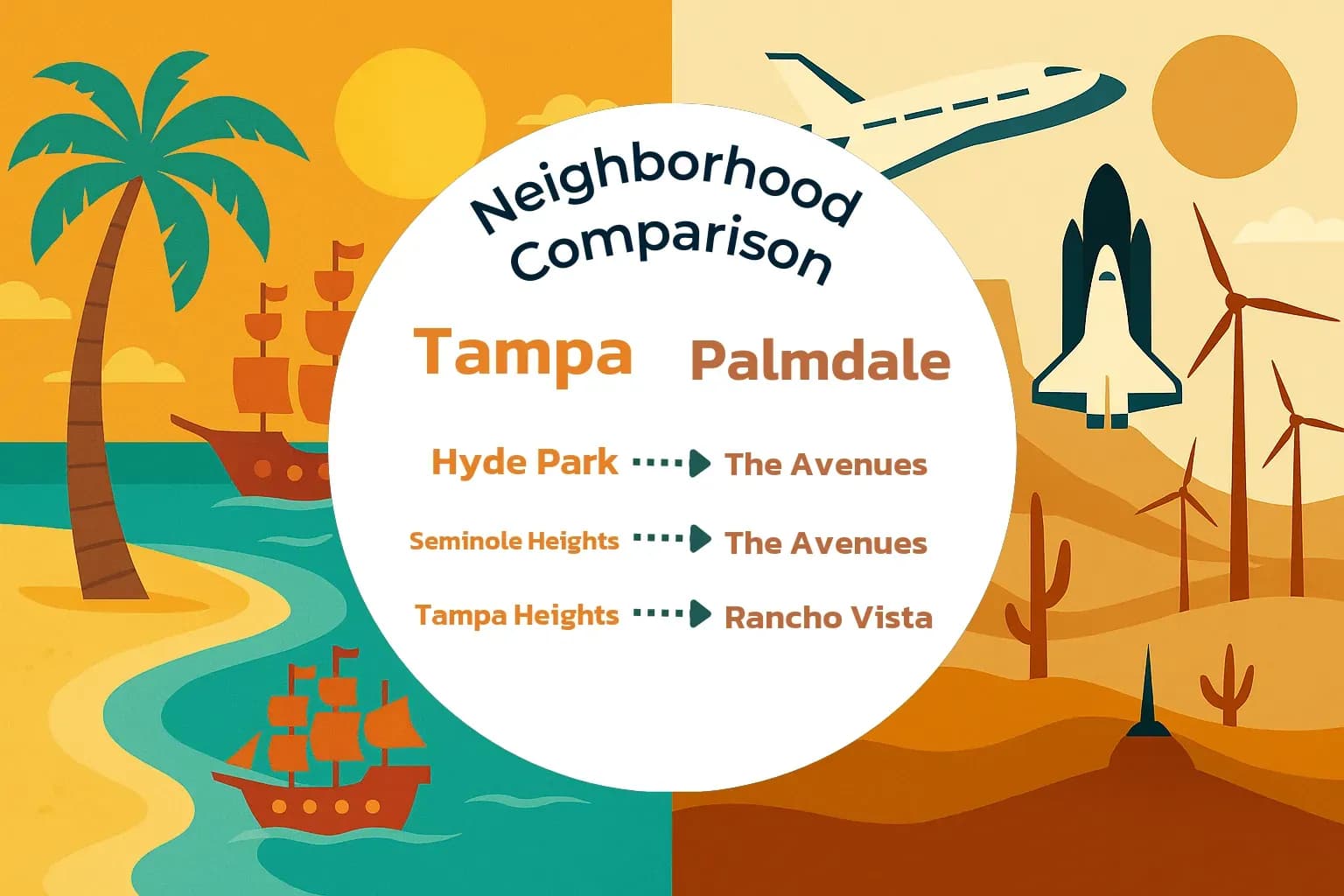 Tampa vs Palmdale Neighborhood Comparison