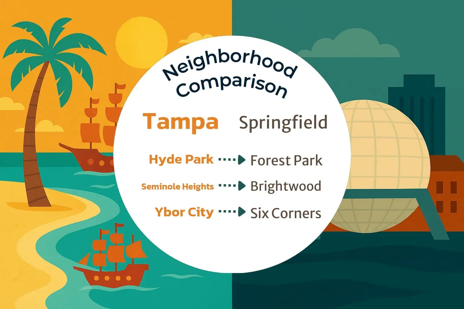 Tampa vs Springfield Neighborhood Comparison