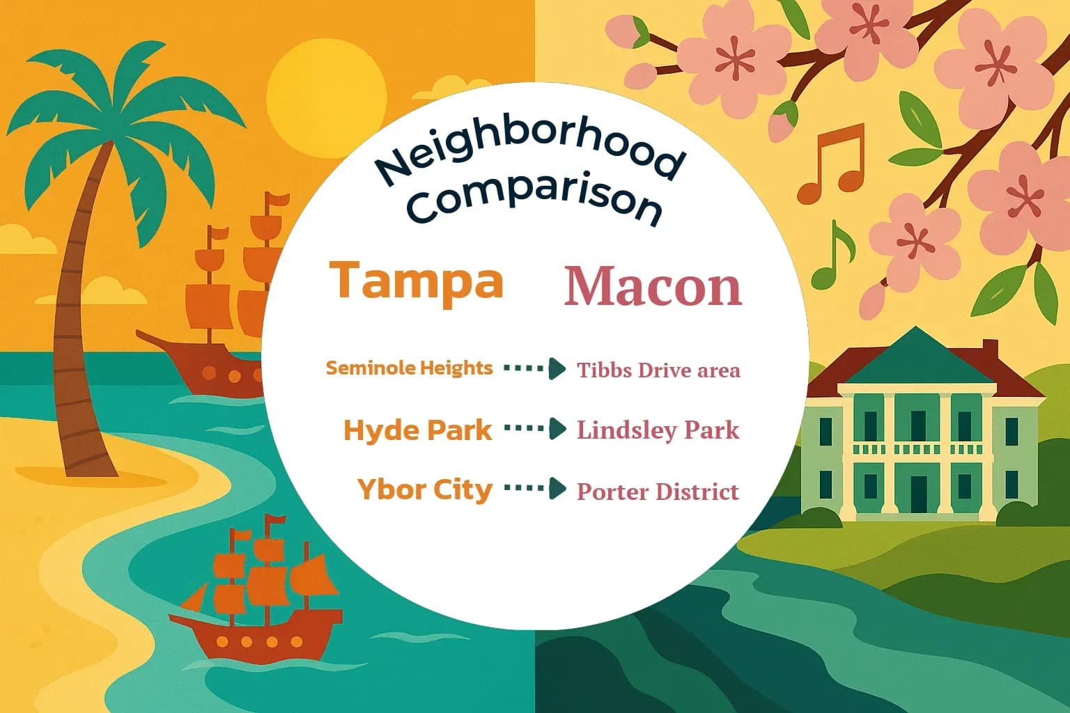 Tampa vs Macon Neighborhood Comparison