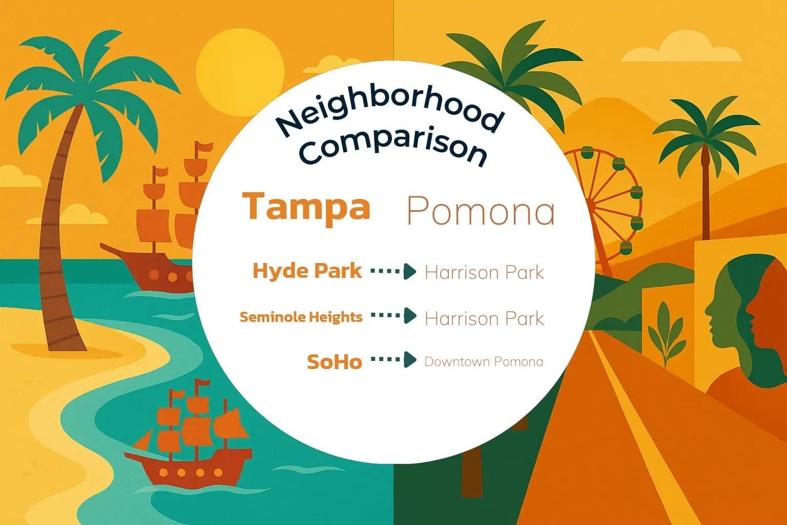 Tampa vs Pomona Neighborhood Comparison