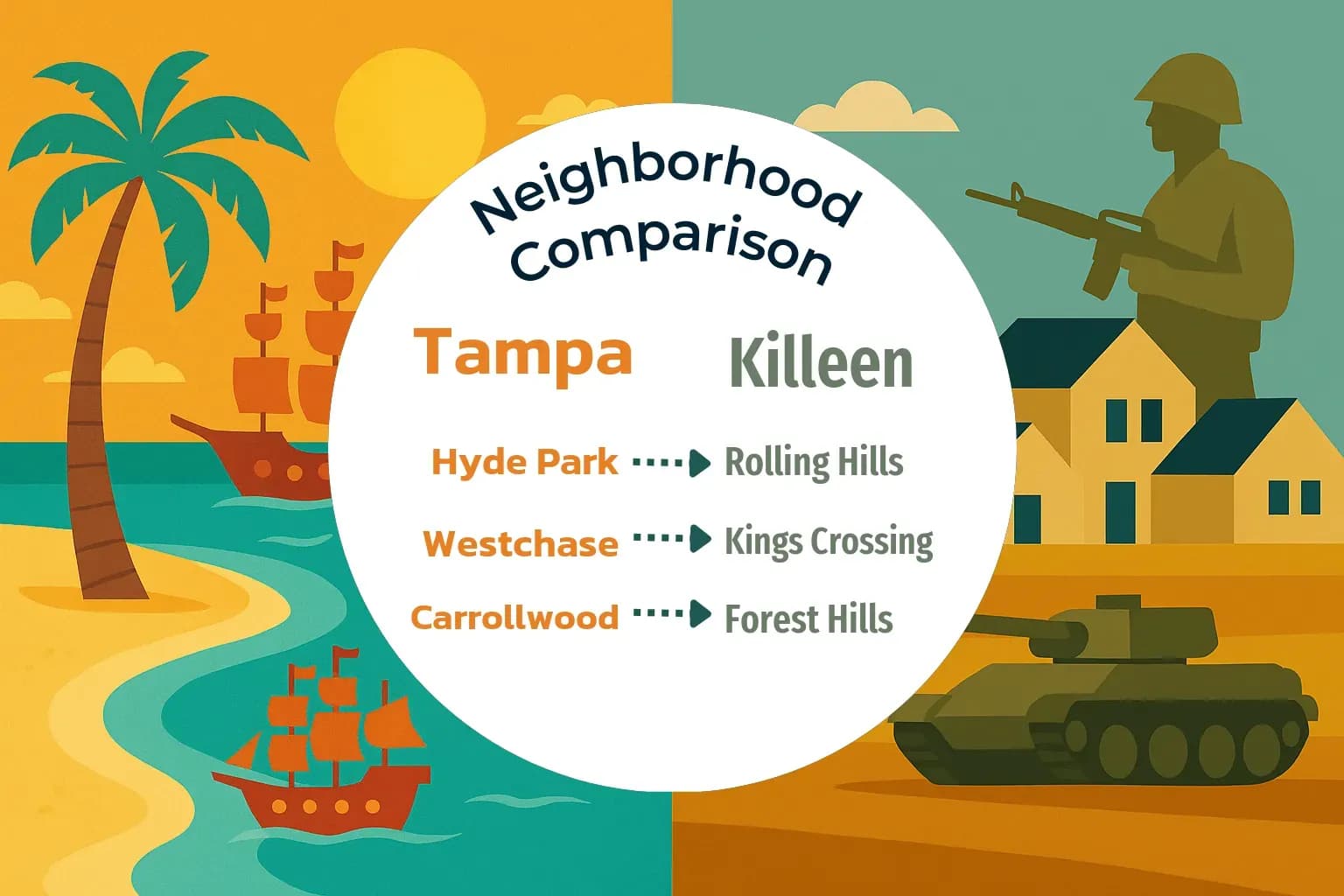 Tampa vs Killeen Neighborhood Comparison