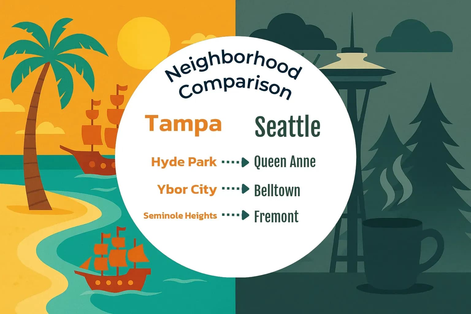 Tampa vs Seattle Neighborhood Comparison
