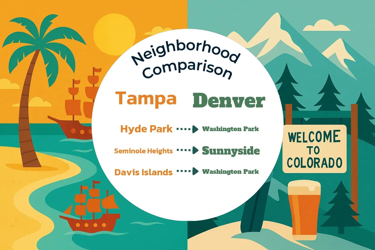 Tampa vs Denver Neighborhood Comparison