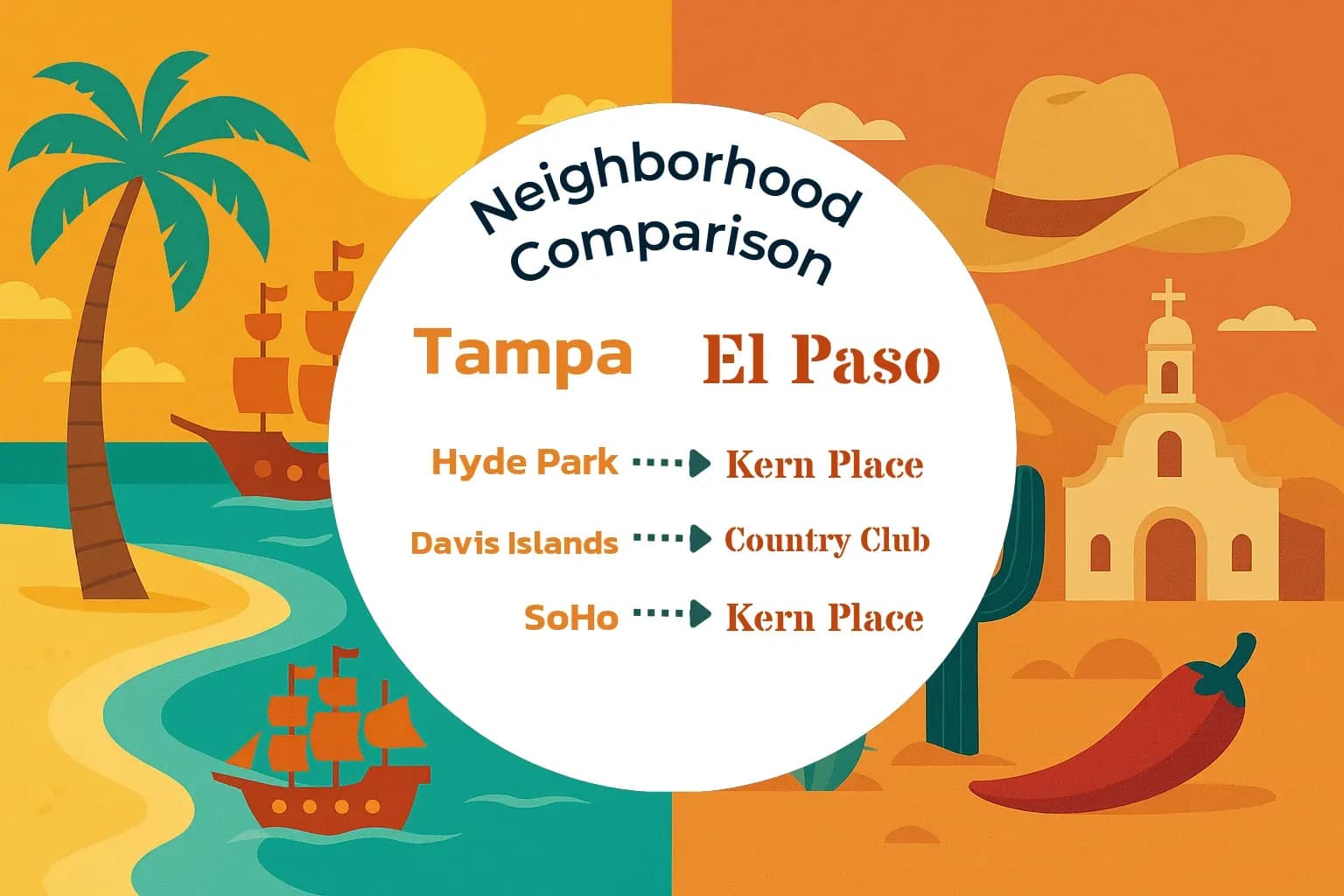 Tampa vs El Paso Neighborhood Comparison