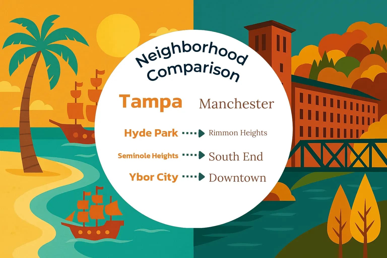 Tampa vs Manchester Neighborhood Comparison