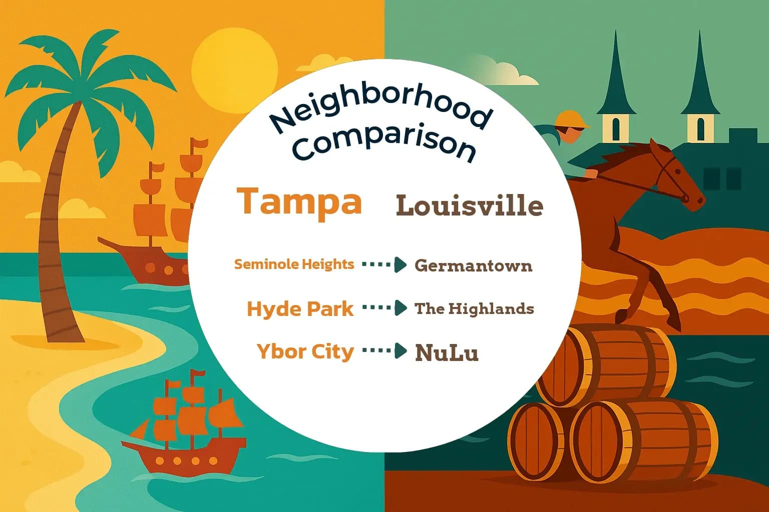 Tampa vs Louisville Neighborhood Comparison