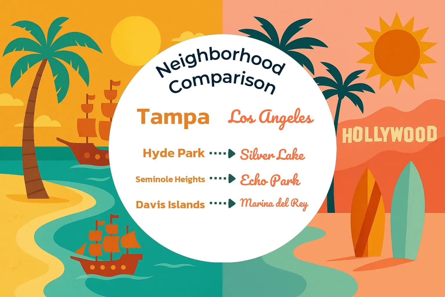 Tampa vs Los Angeles Neighborhood Comparison