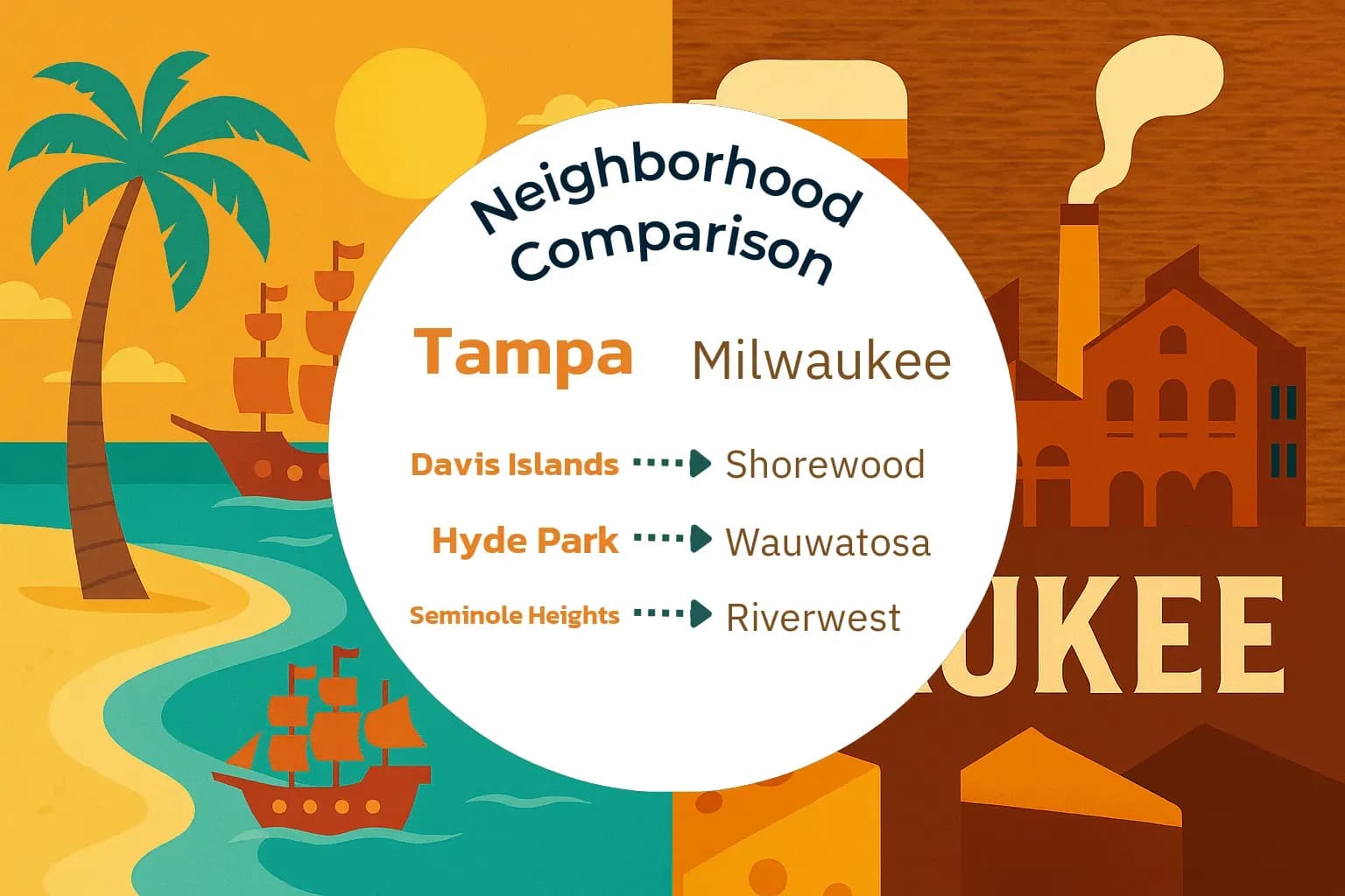 Tampa vs Milwaukee Neighborhood Comparison