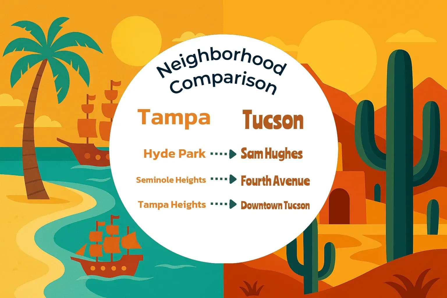 Tampa vs Tucson Neighborhood Comparison