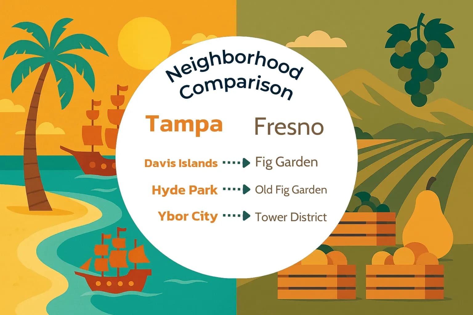 Tampa vs Fresno Neighborhood Comparison