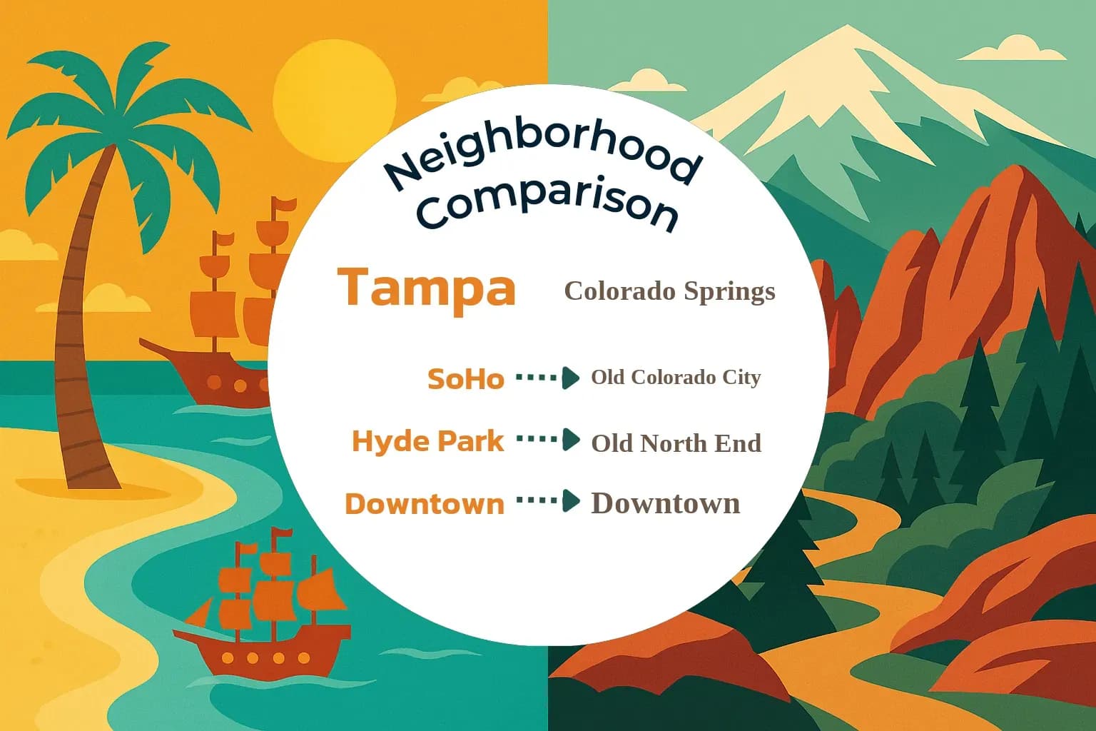 Tampa vs Colorado Springs Neighborhood Comparison
