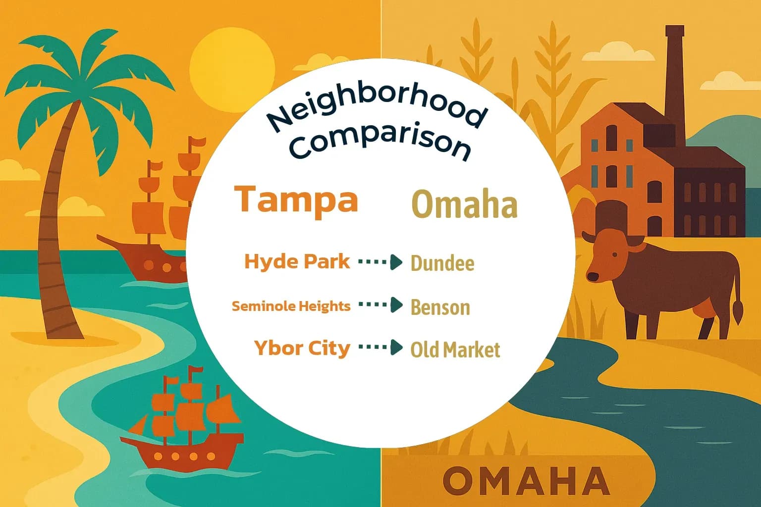 Tampa vs Omaha Neighborhood Comparison