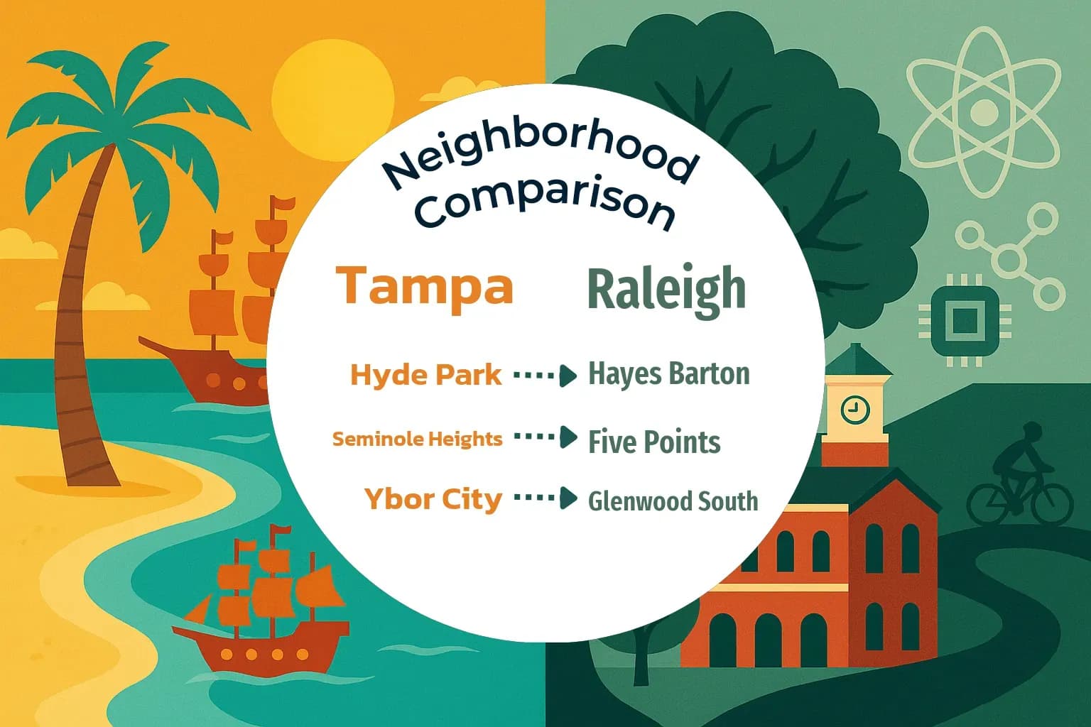 Tampa vs Raleigh Neighborhood Comparison
