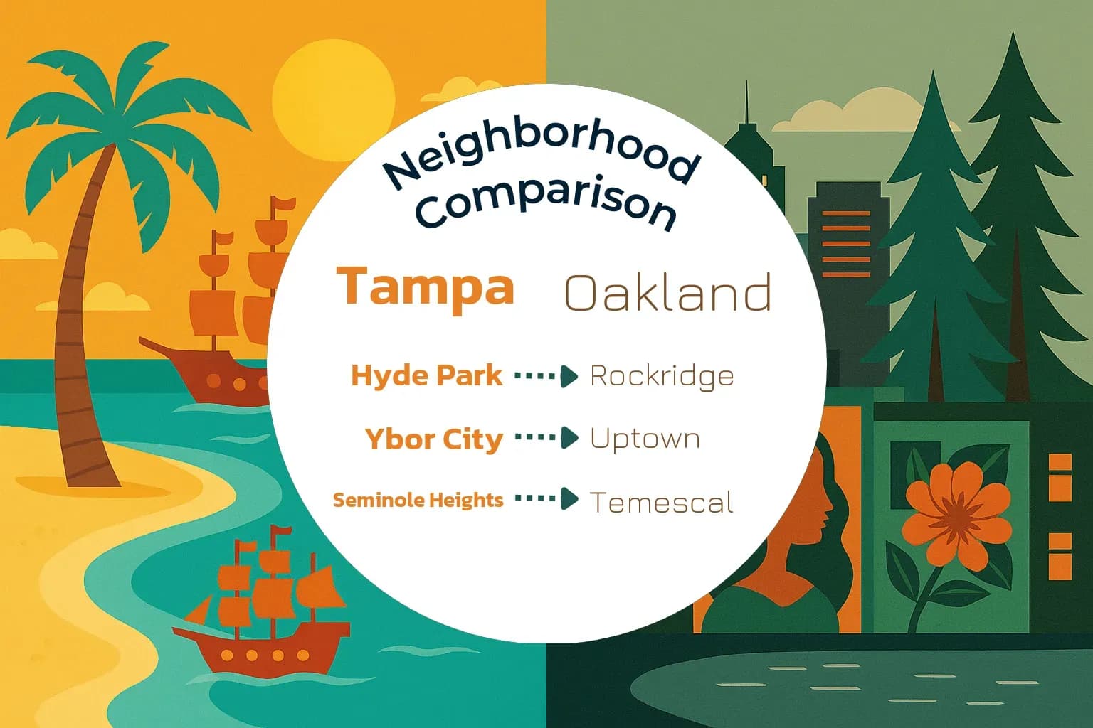 Tampa vs Oakland Neighborhood Comparison