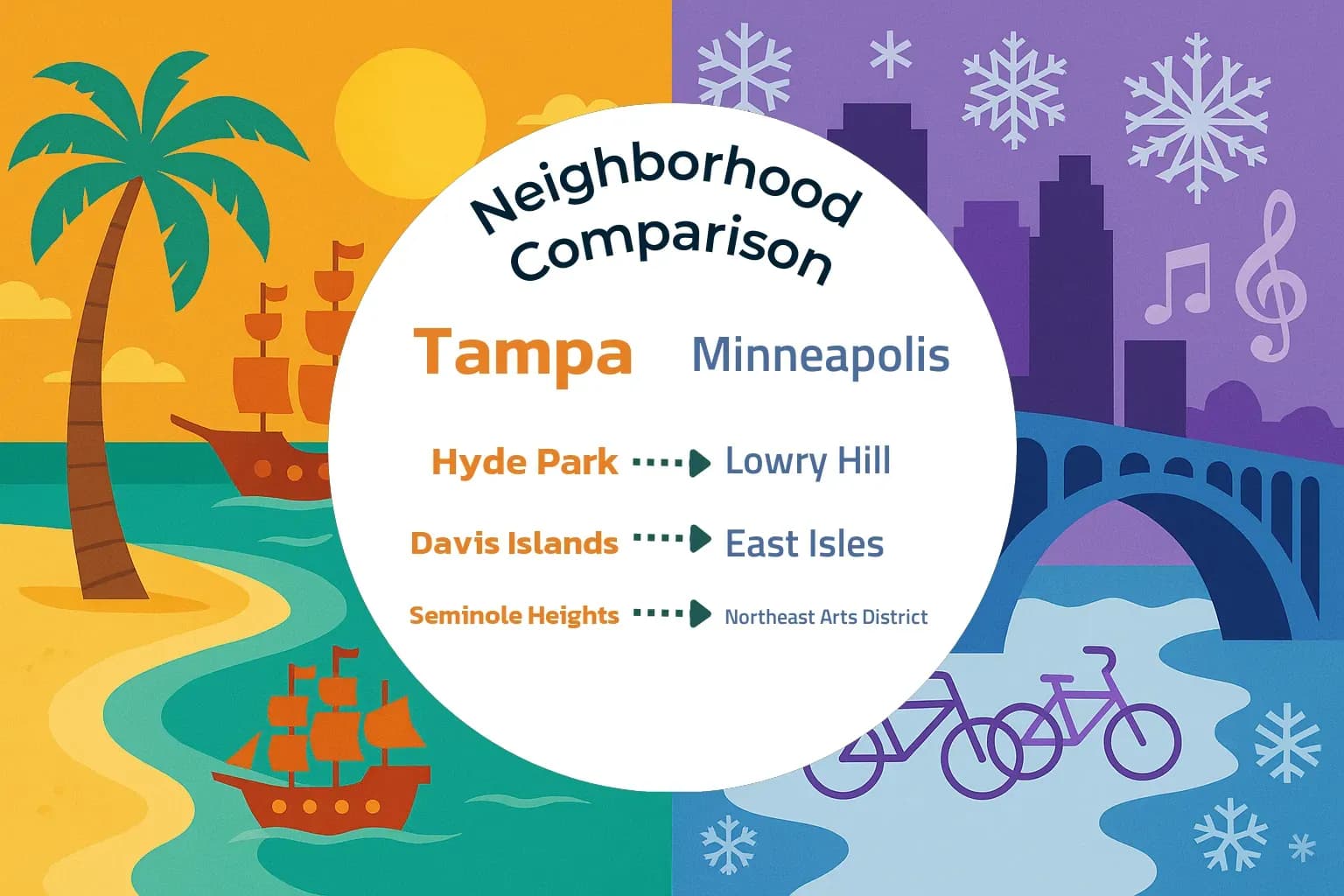 Tampa vs Minneapolis Neighborhood Comparison