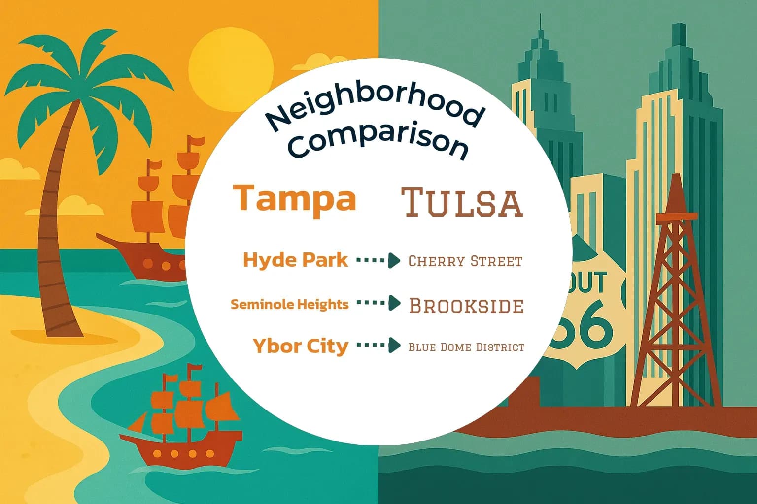 Tampa vs Tulsa Neighborhood Comparison