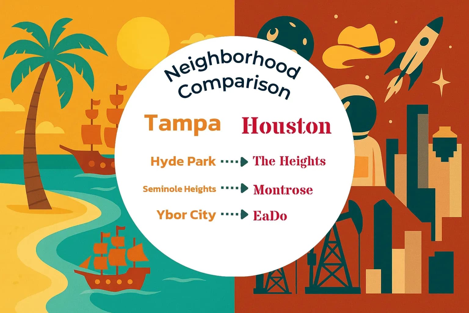 Tampa vs Houston Neighborhood Comparison