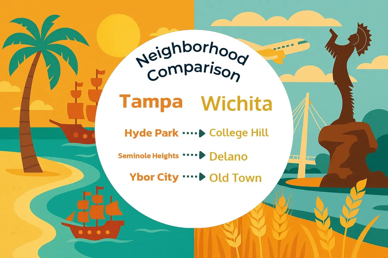 Tampa vs Wichita Neighborhood Comparison
