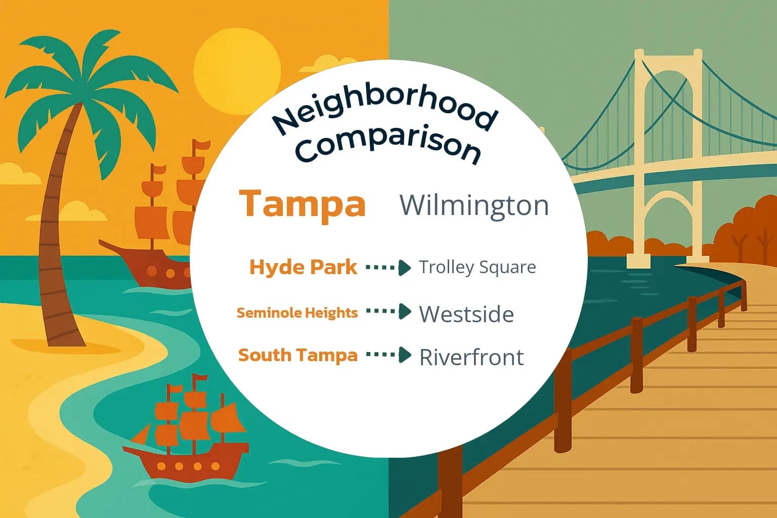 Tampa vs Wilmington Neighborhood Comparison