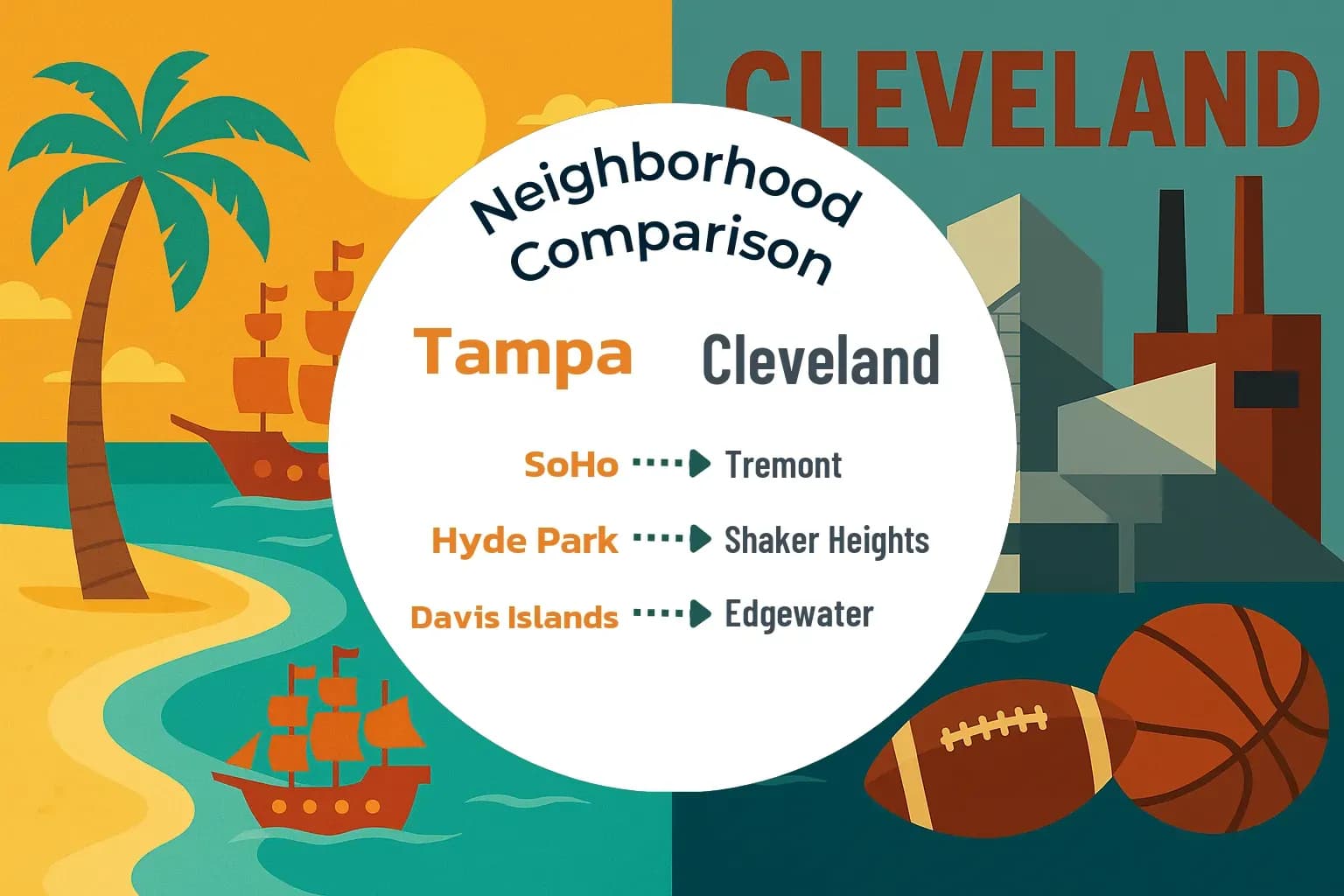 Tampa vs Cleveland Neighborhood Comparison