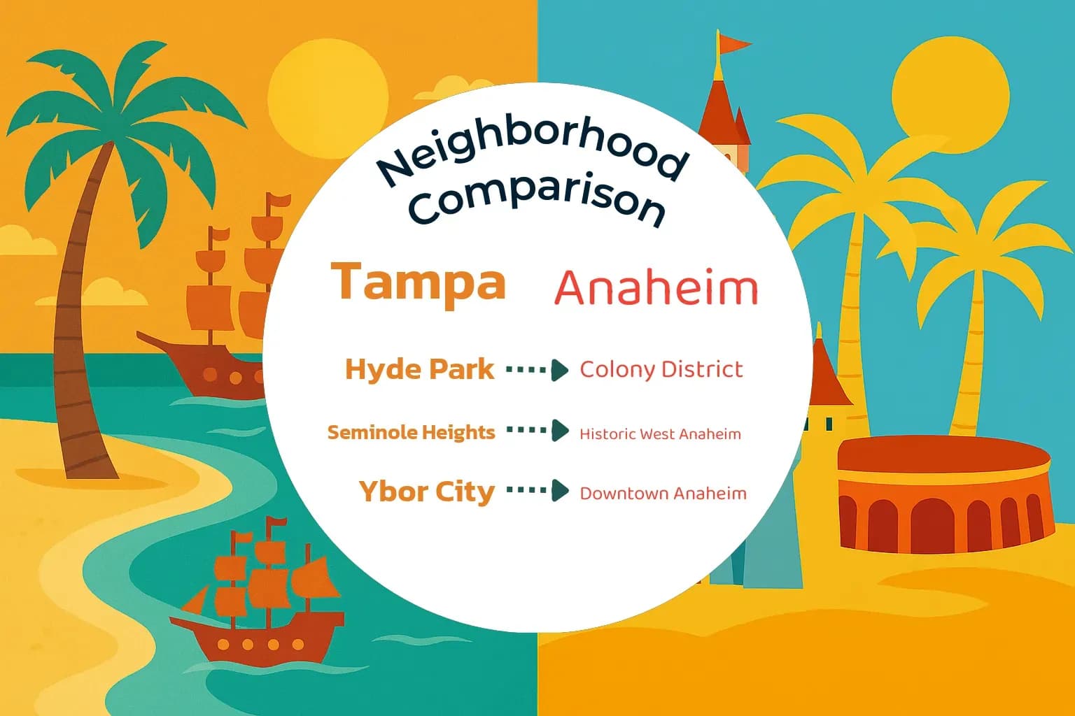 Tampa vs Anaheim Neighborhood Comparison