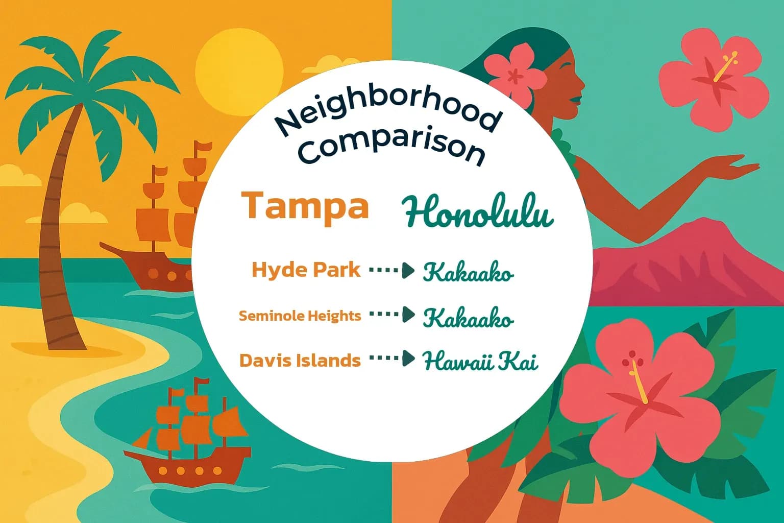 Tampa vs Honolulu Neighborhood Comparison