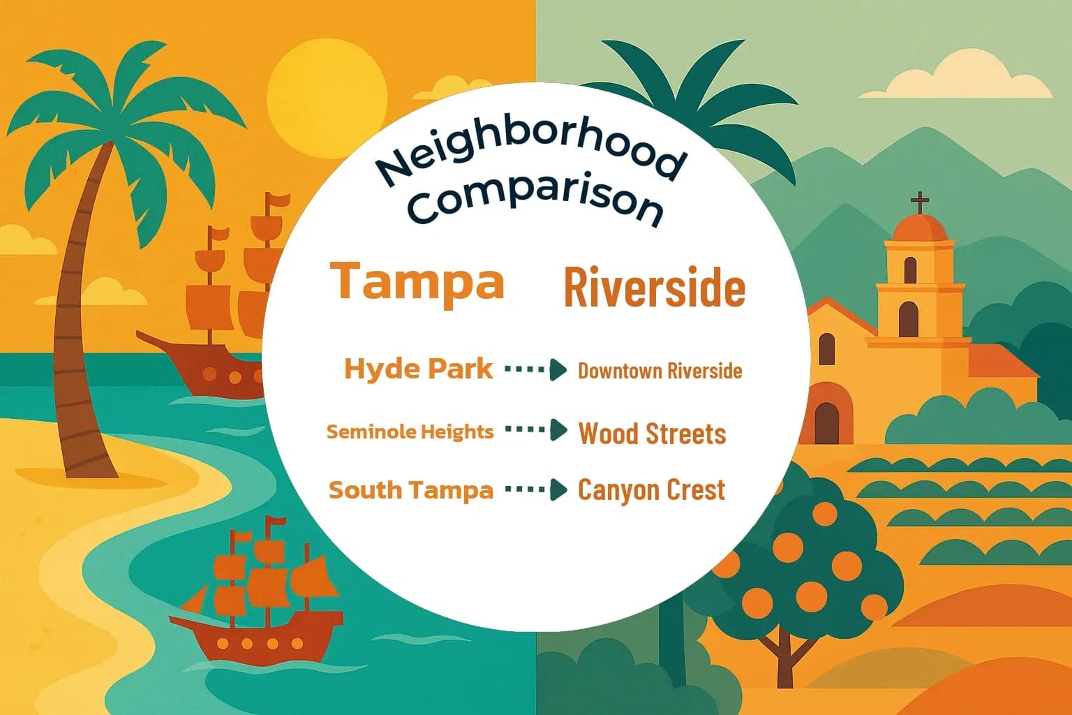 Tampa vs Riverside Neighborhood Comparison