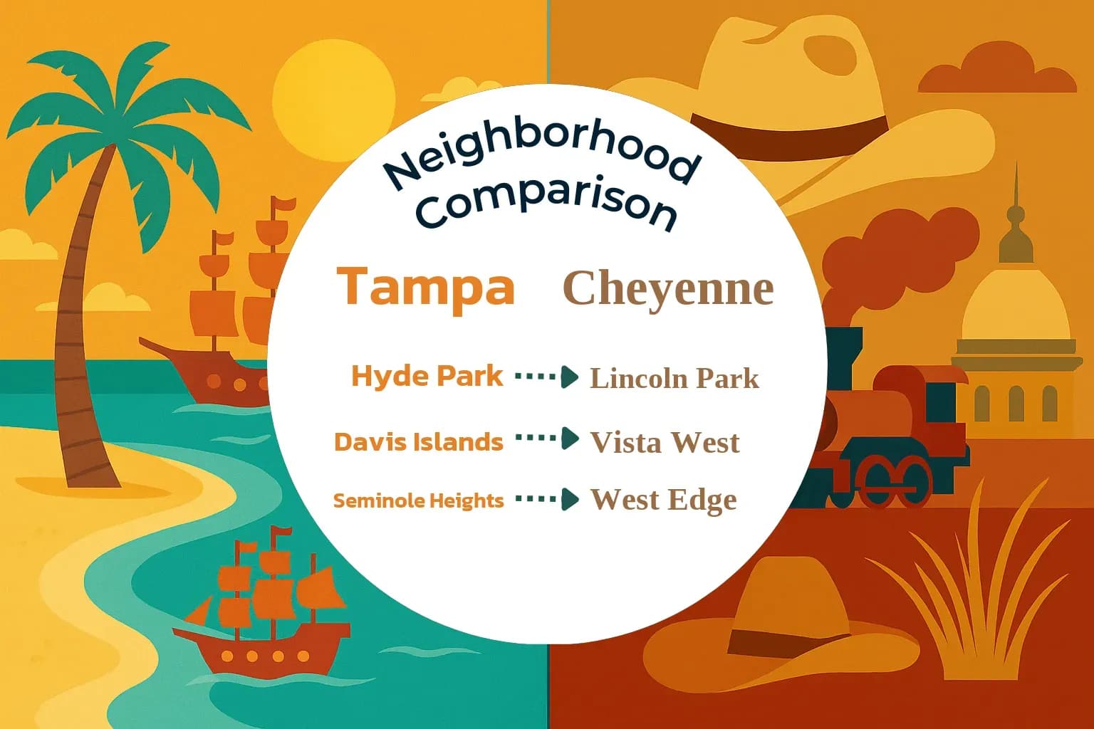 Tampa vs Cheyenne Neighborhood Comparison
