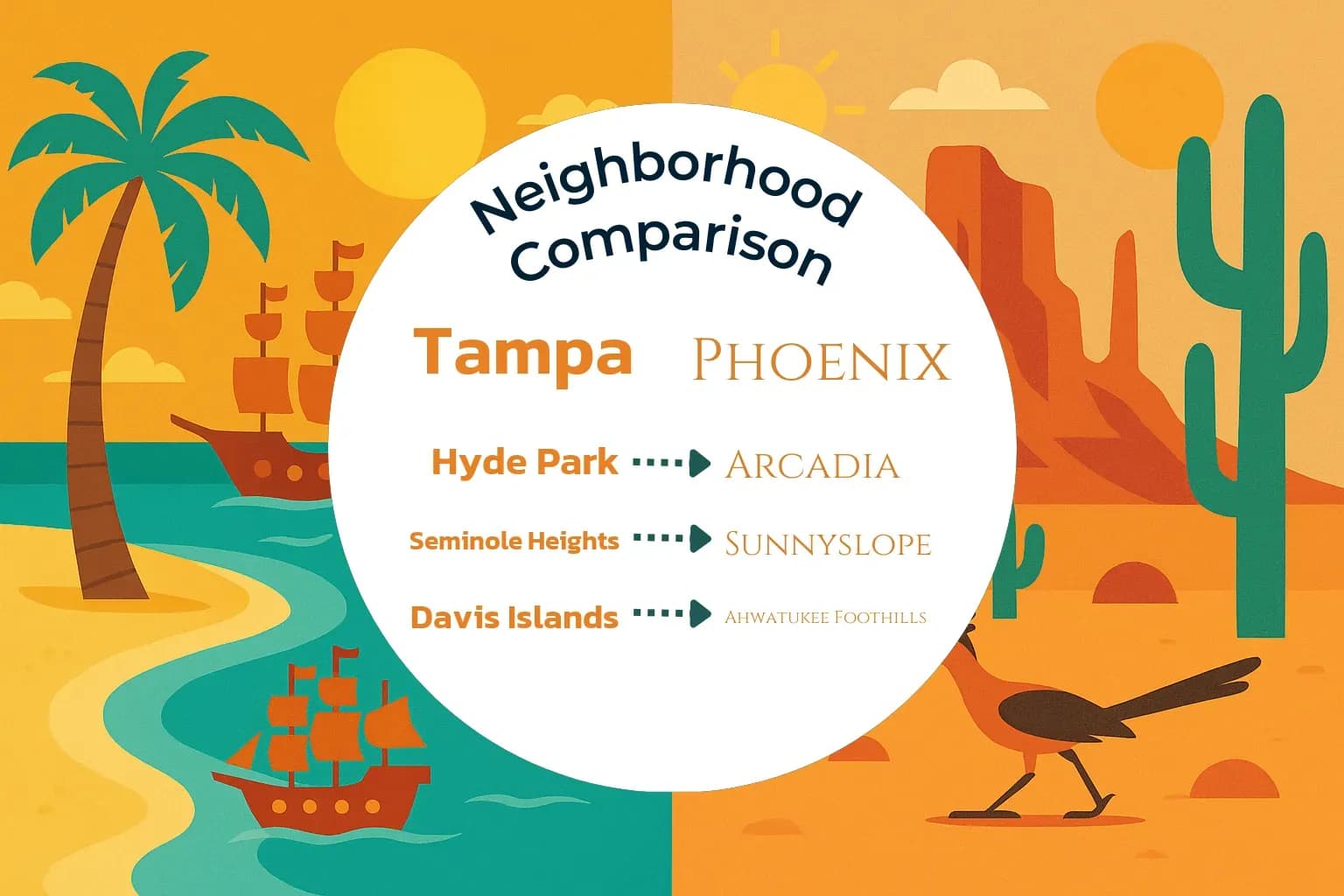 Tampa vs Phoenix Neighborhood Comparison