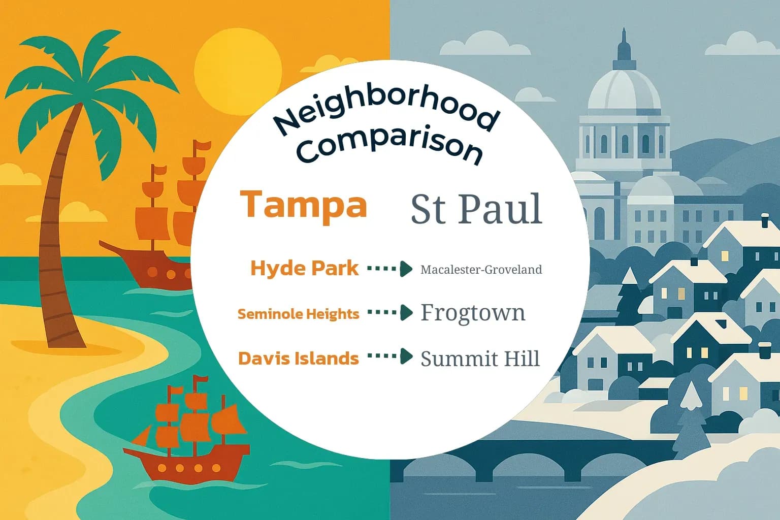 Tampa vs St. Paul Neighborhood Comparison