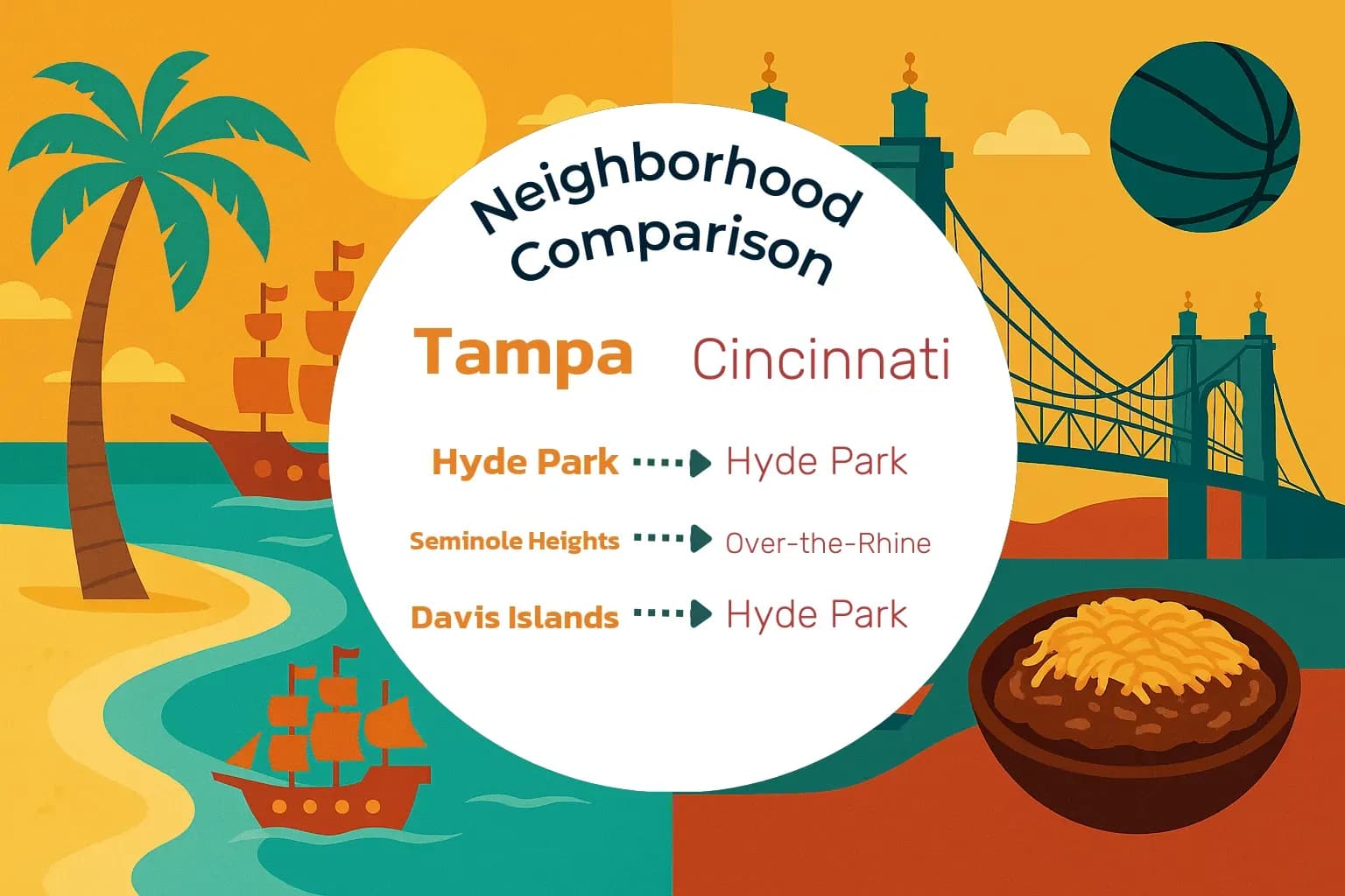 Tampa vs Cincinnati Neighborhood Comparison