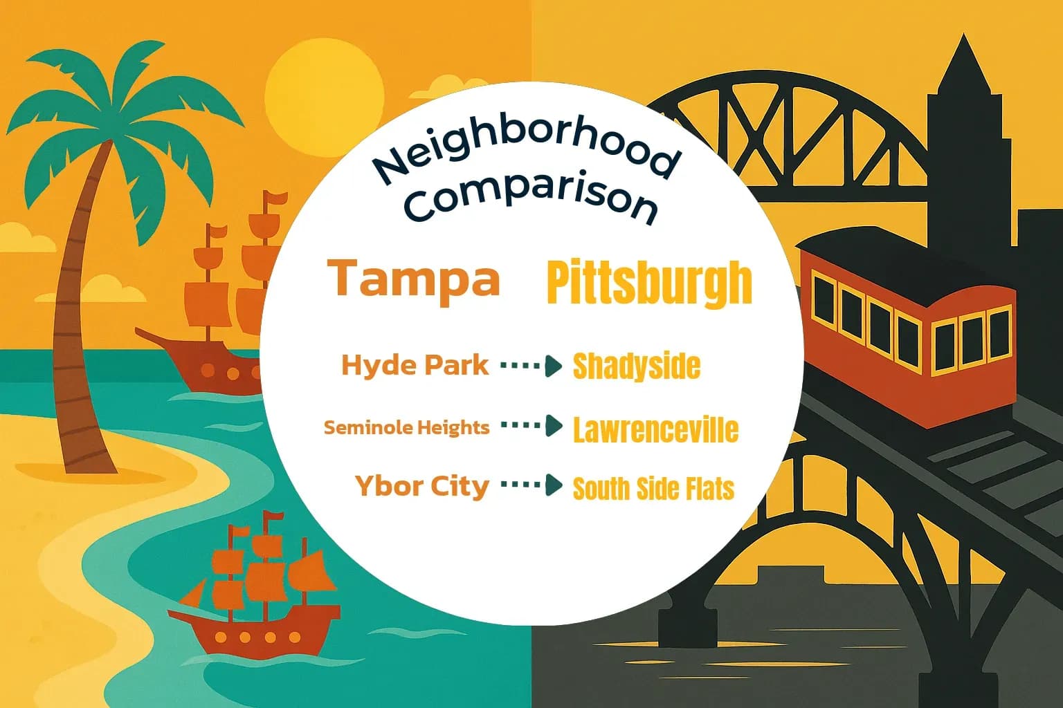 Tampa vs Pittsburgh Neighborhood Comparison