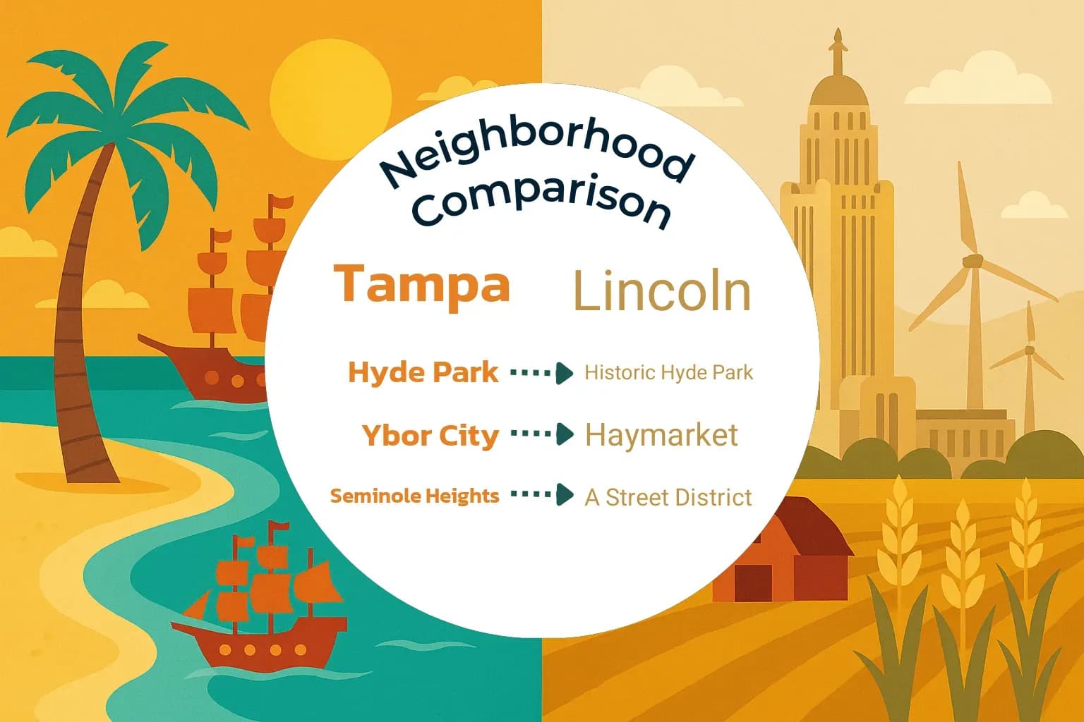 Tampa vs Lincoln Neighborhood Comparison