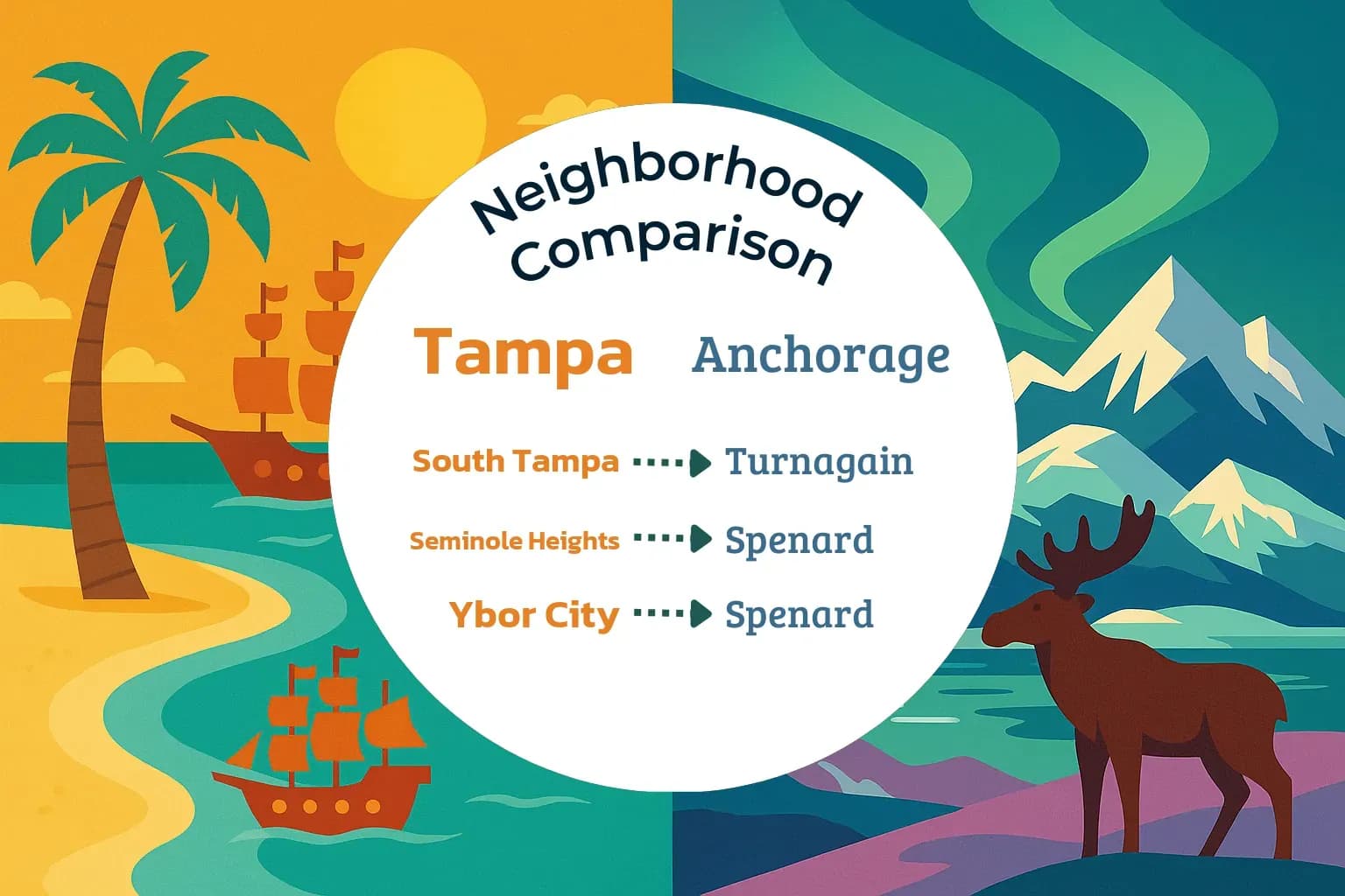 Tampa vs Anchorage Neighborhood Comparison