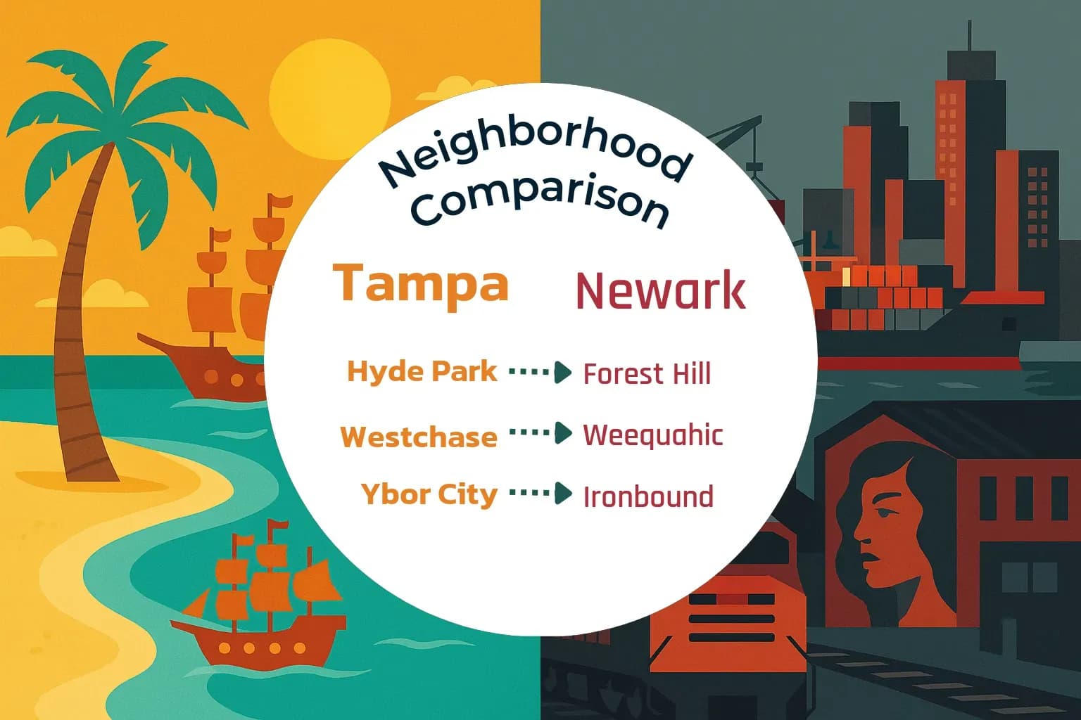 Tampa vs Newark Neighborhood Comparison